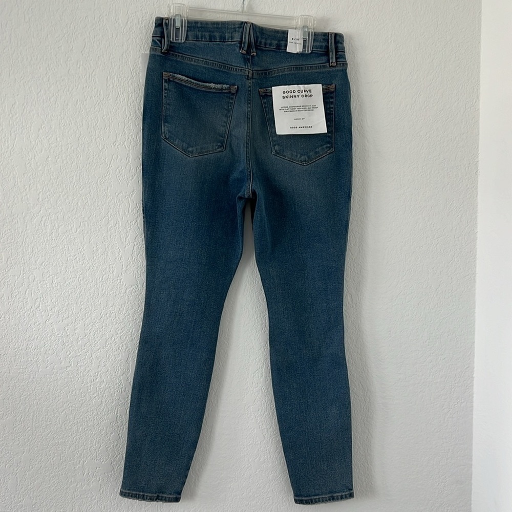 NWT Good American Good Curve‎ Skinny Crop - Picture 5 of 9